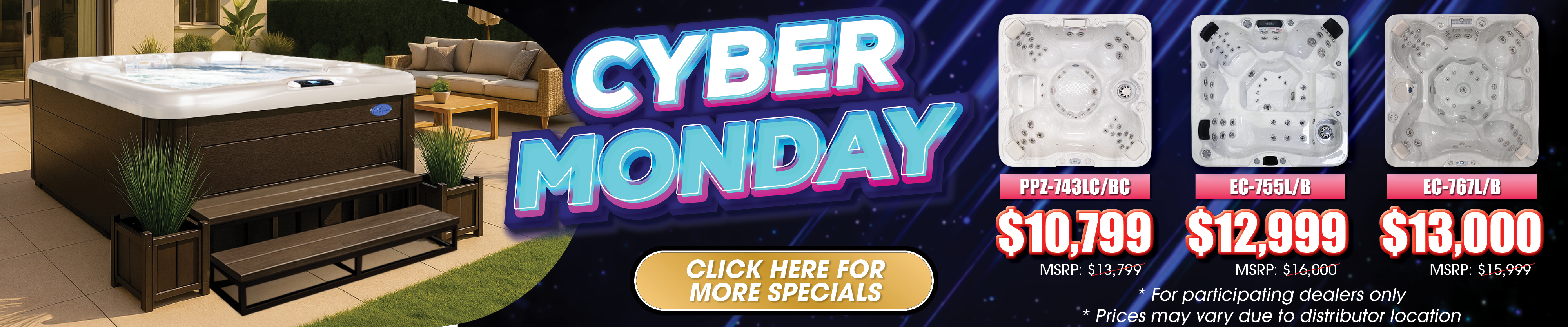 Calspas hot tub being used in a family setting - Blue Springs