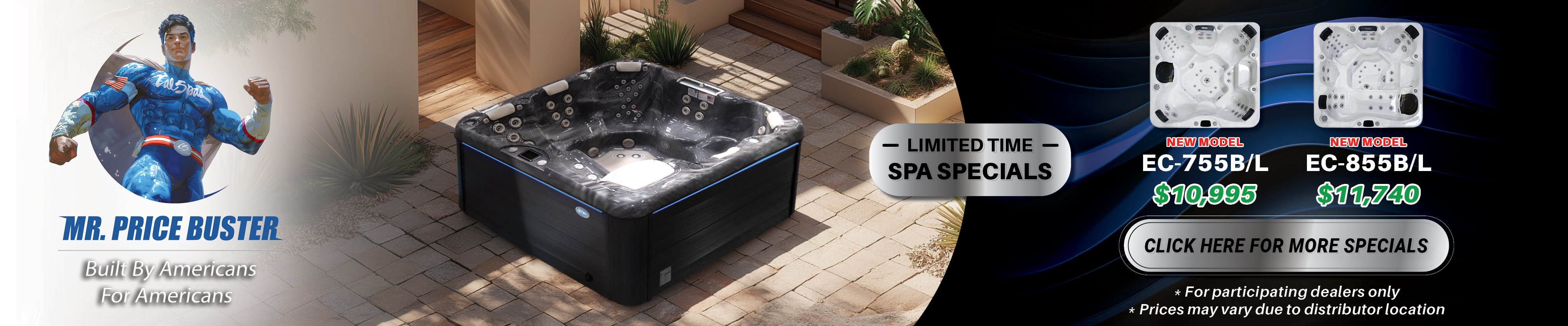 Calspas hot tub being used in a family setting - Blue Springs